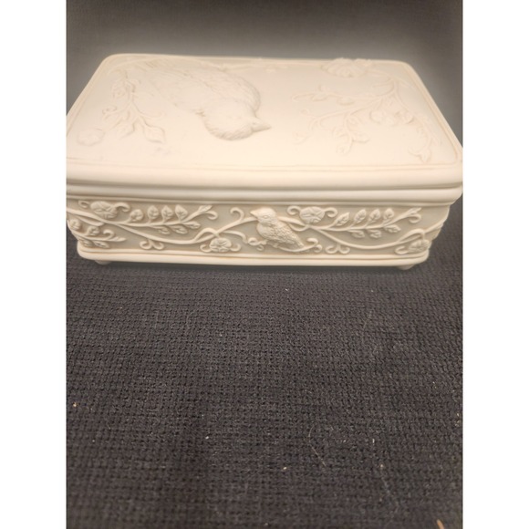 Vintage 2003 Sparrows Club Porcelain‎ Bird Music Trinket Box Plays "Ode to Joy" - Picture 5 of 13